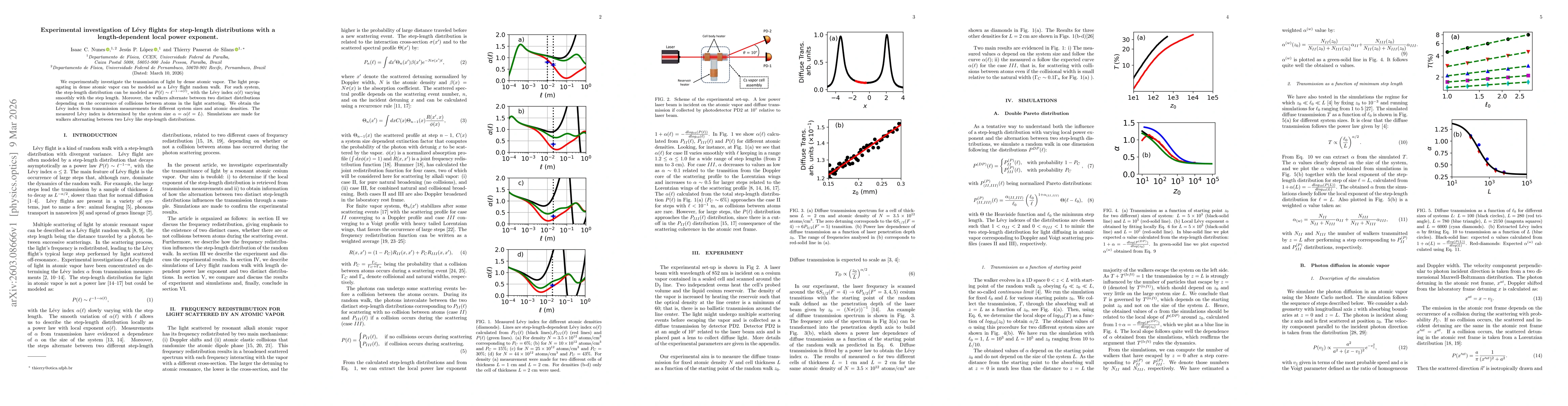 Thumbnail for Experimental investigation of Lévy flights for step-length distributions with a length-dependent local power exponent