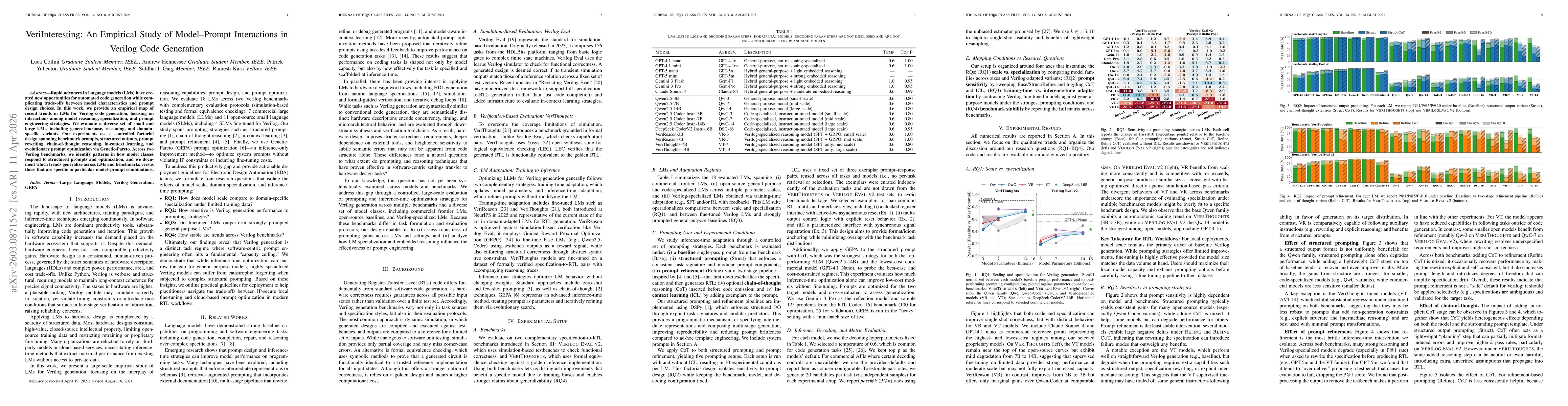 Thumbnail for VeriInteresting: An Empirical Study of Model Prompt Interactions in Verilog Code Generation