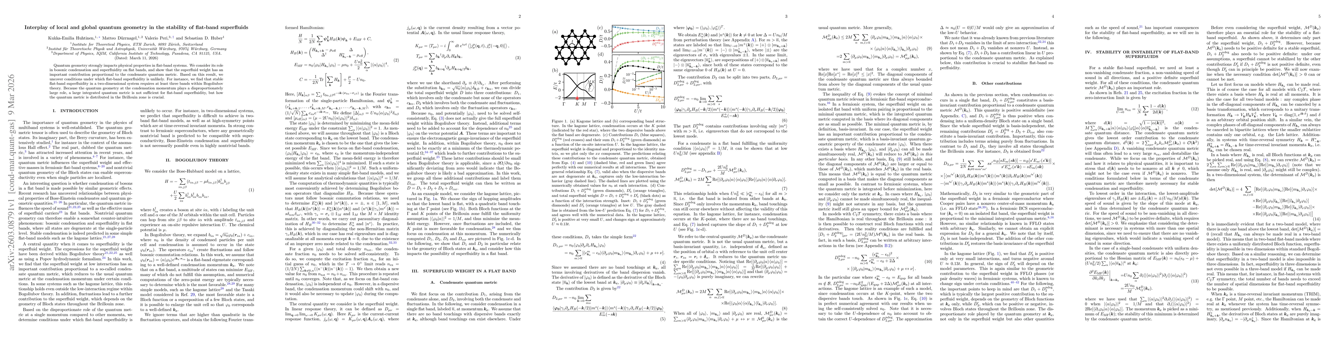 Thumbnail for Interplay of local and global quantum geometry in the stability of flat-band superfluids
