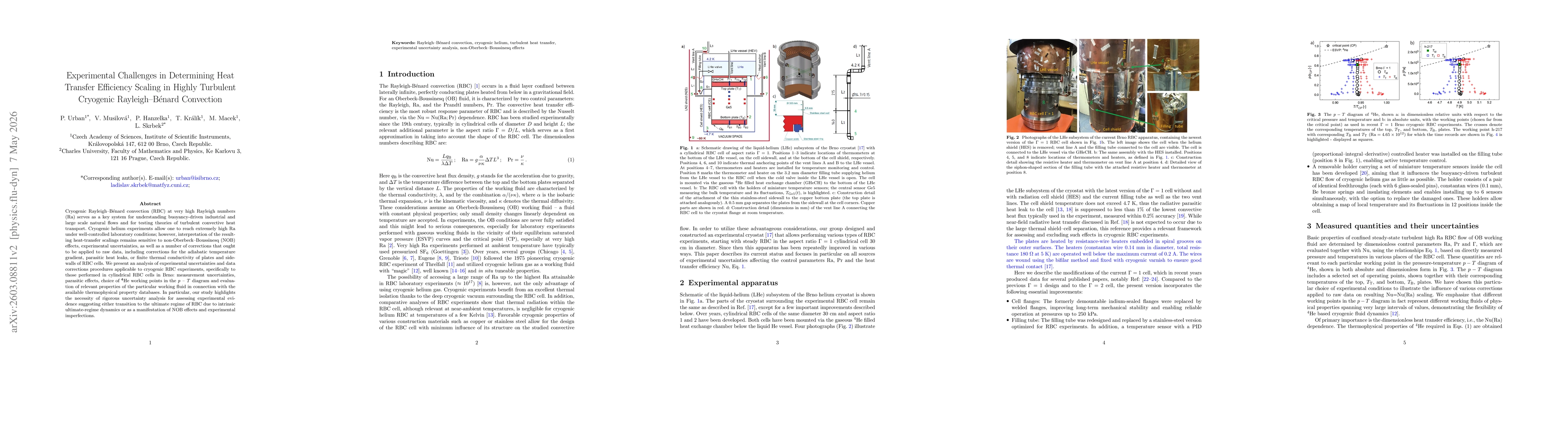 Thumbnail for Experimental Challenges in Determining Heat Transfer Efficiency Scaling in Highly Turbulent Cryogenic Rayleigh-Benard Convection