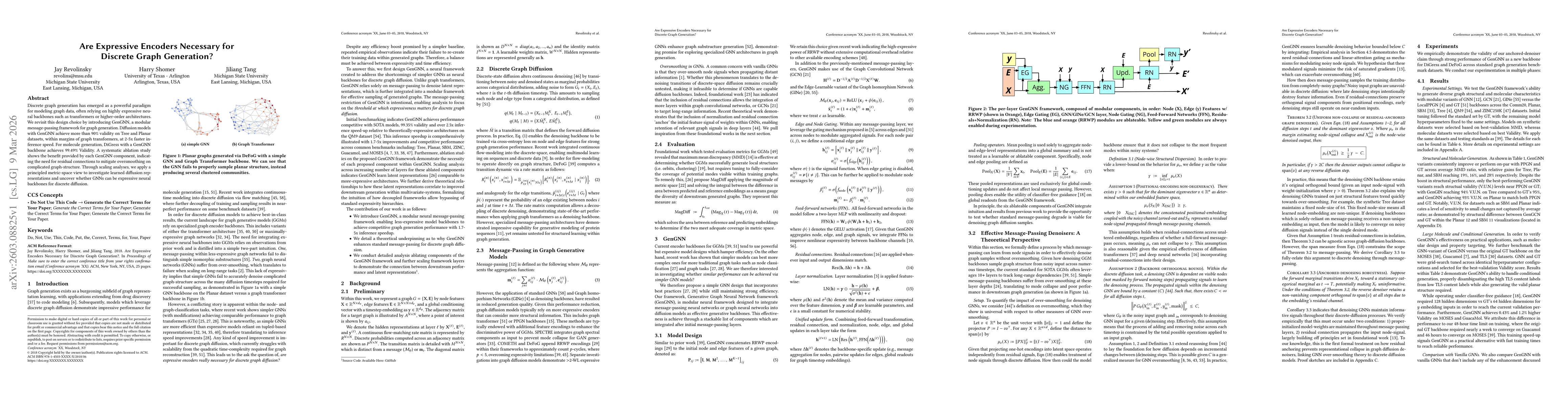 Thumbnail for Are Expressive Encoders Necessary for Discrete Graph Generation?