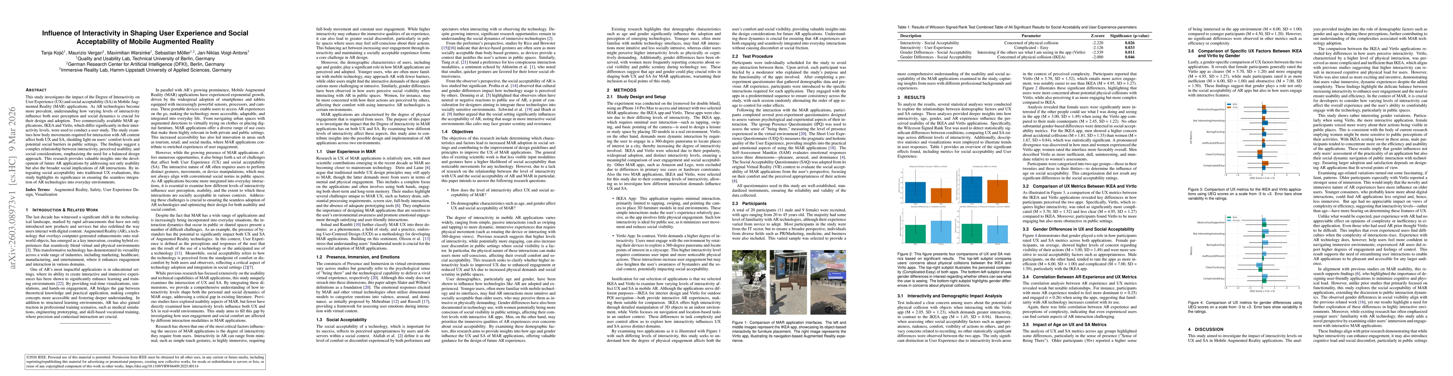 Thumbnail for Influence of Interactivity in Shaping User Experience and Social Acceptance of Mobile XR