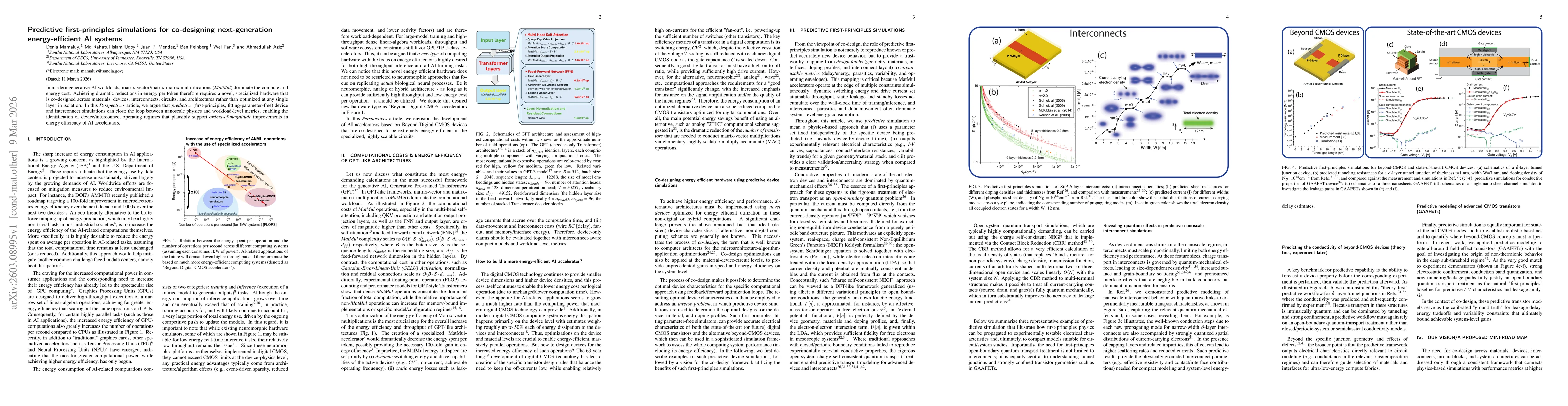 Thumbnail for Predictive first-principles simulations for co-designing next-generation energy-efficient AI systems