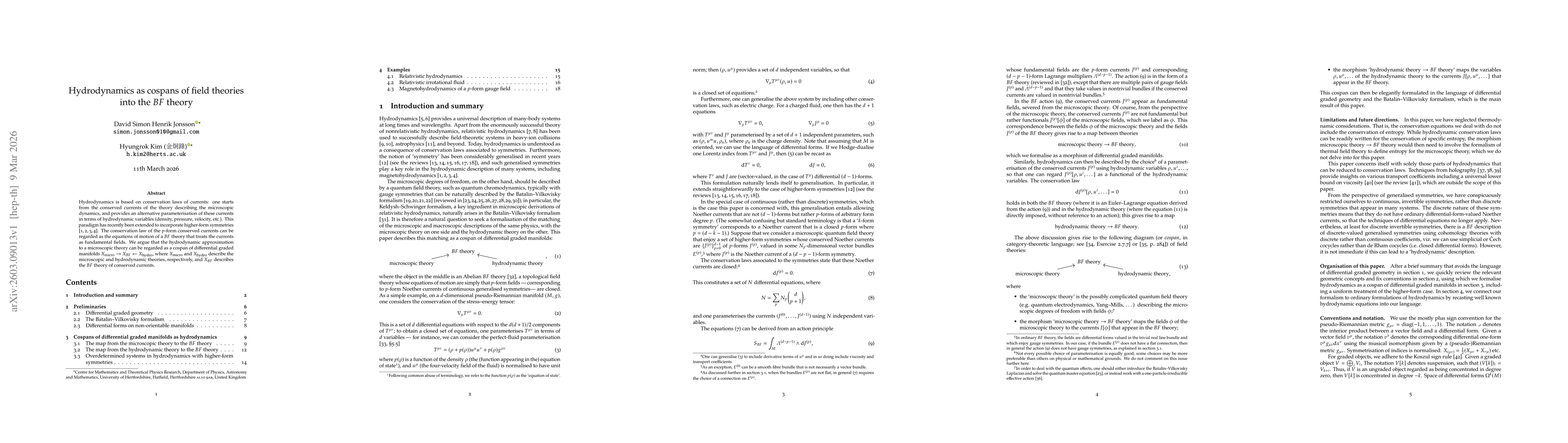 Thumbnail for Hydrodynamics as cospans of field theories into the BF theory