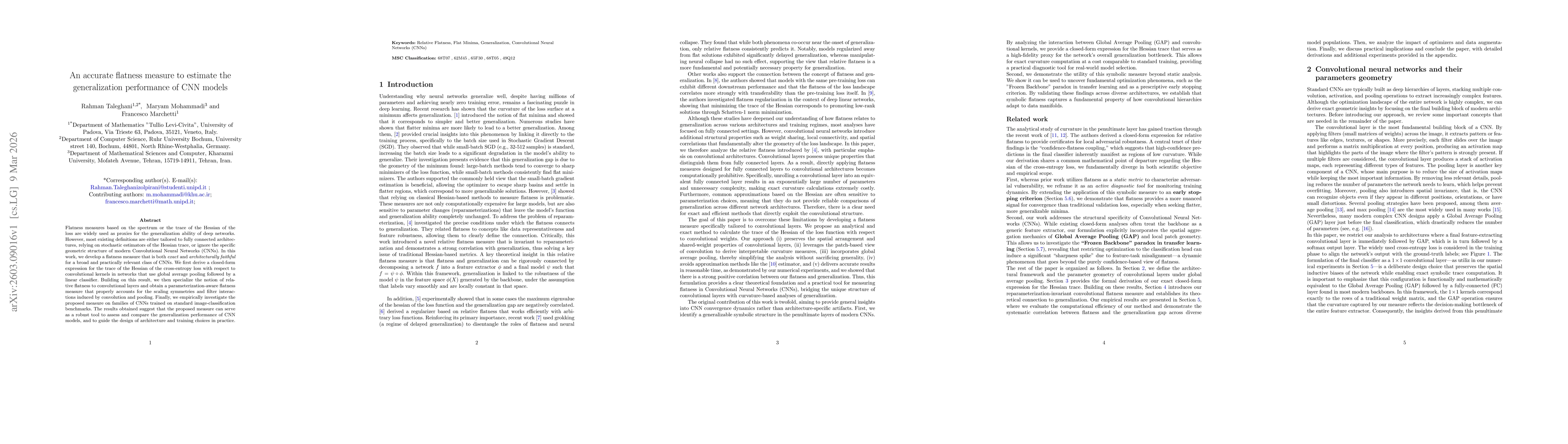 Thumbnail for An accurate flatness measure to estimate the generalization performance of CNN models