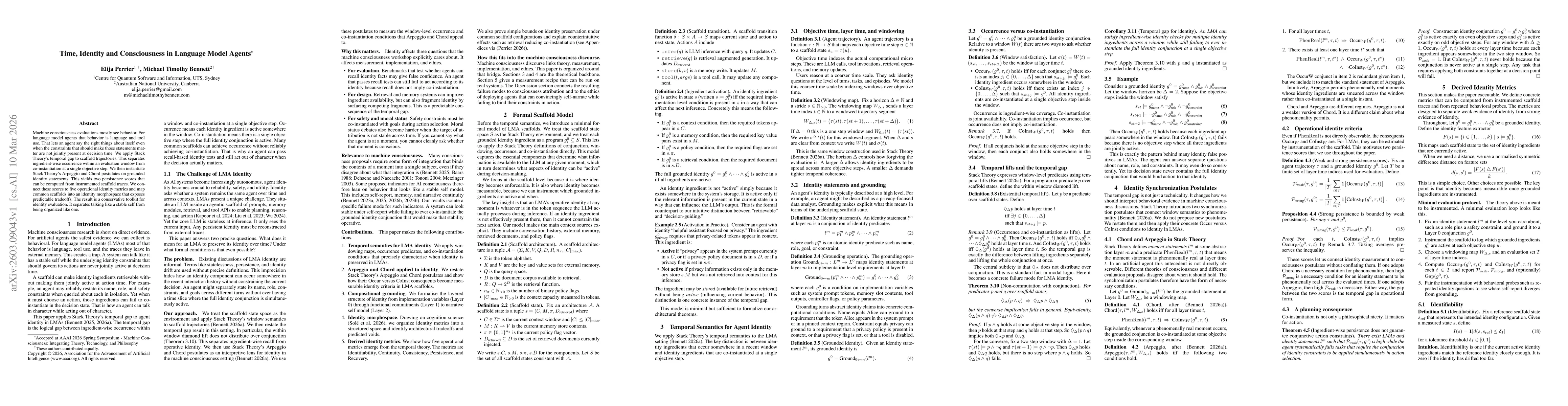 Thumbnail for Time, Identity and Consciousness in Language Model Agents