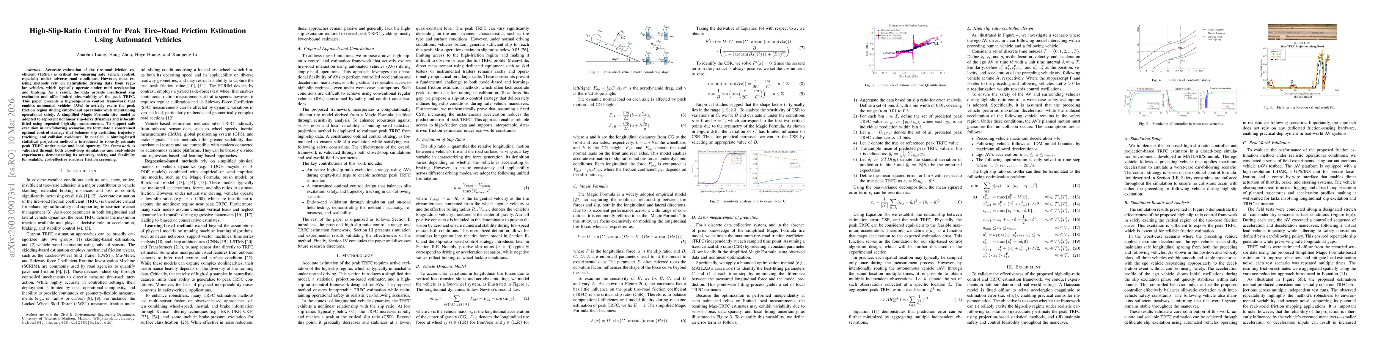 Thumbnail for High-Slip-Ratio Control for Peak Tire-Road Friction Estimation Using Automated Vehicles