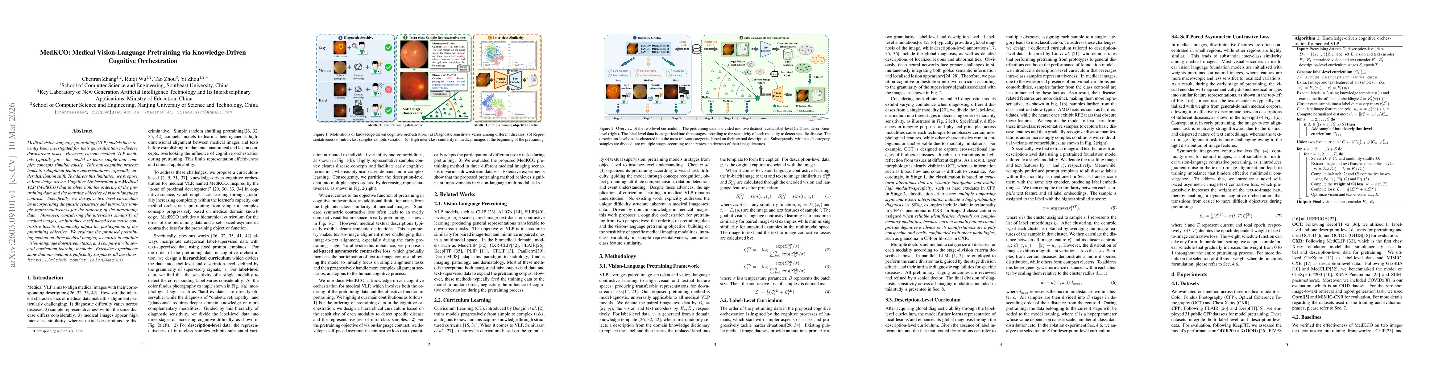 Thumbnail for MedKCO: Medical Vision-Language Pretraining via Knowledge-Driven Cognitive Orchestration