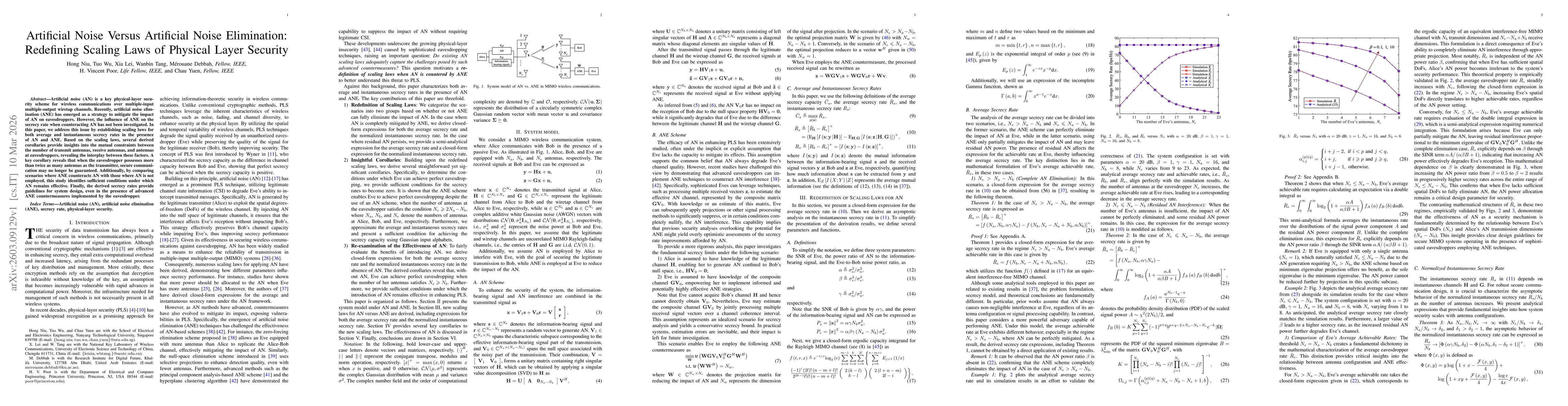 Thumbnail for Artificial Noise Versus Artificial Noise Elimination: Redefining Scaling Laws of Physical Layer Security