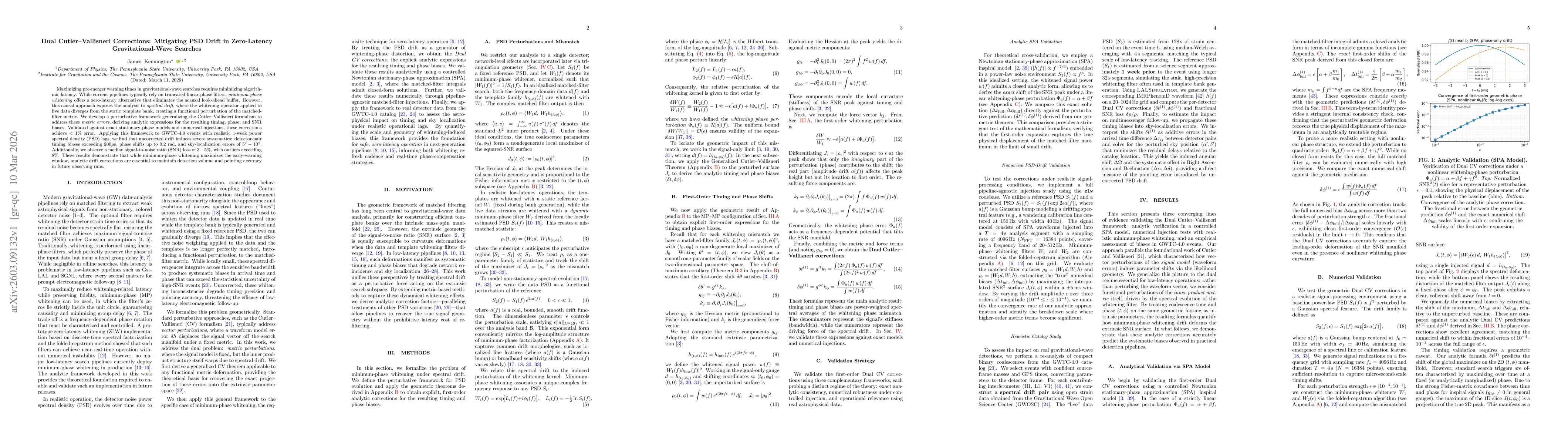Thumbnail for Dual Cutler-Vallisneri Corrections: Mitigating PSD Drift in Zero-Latency Gravitational-Wave Searches