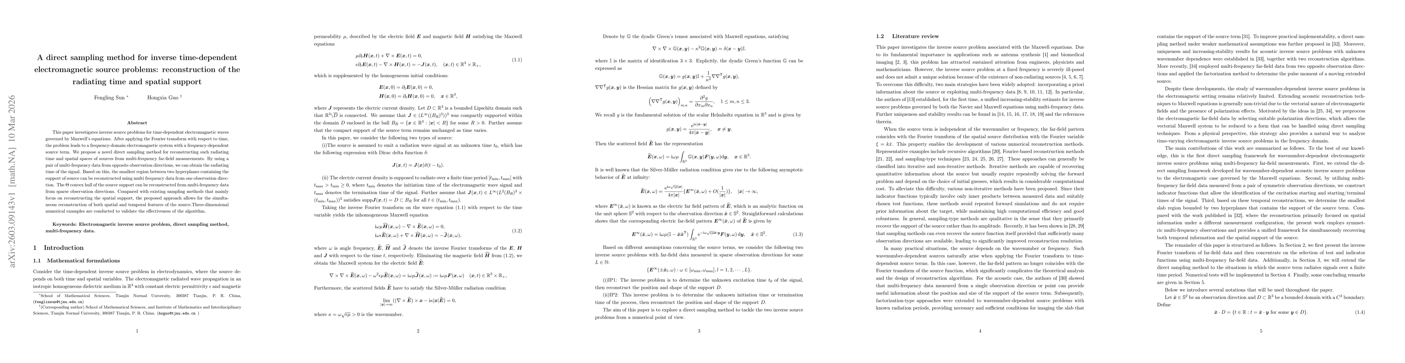 Thumbnail for A direct sampling method for inverse time-dependent electromagnetic source problems: reconstruction of the radiating time and spatial support