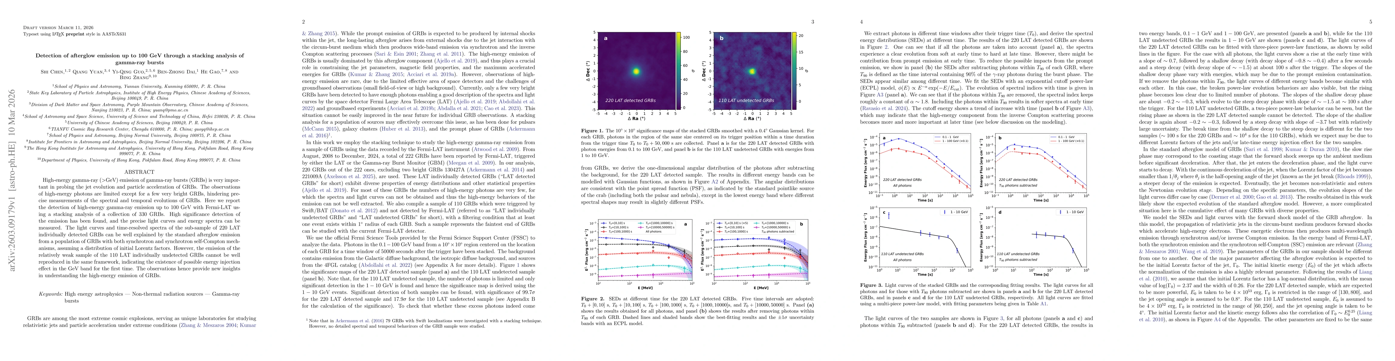 Thumbnail for Detection of afterglow emission up to 100 GeV through a stacking analysis of gamma-ray bursts
