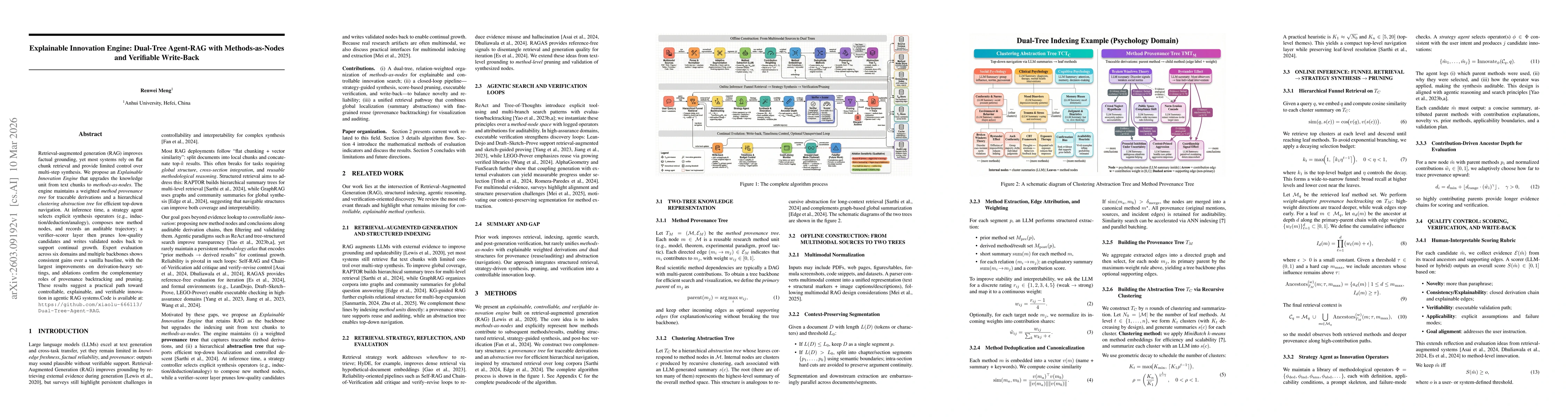 Thumbnail for Explainable Innovation Engine: Dual-Tree Agent-RAG with Methods-as-Nodes and Verifiable Write-Back