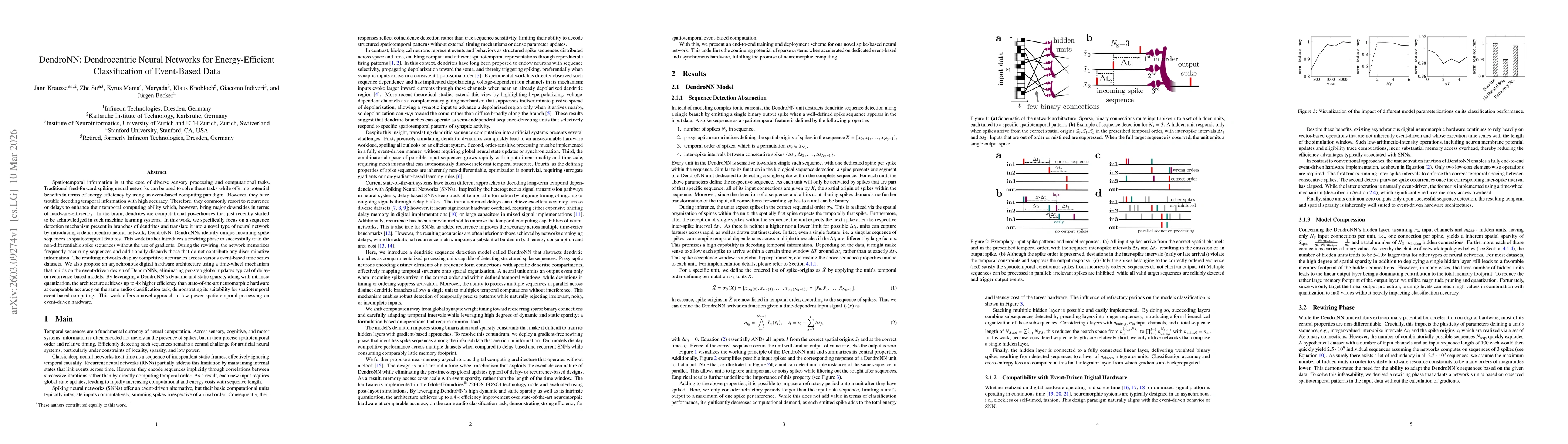 Thumbnail for DendroNN: Dendrocentric Neural Networks for Energy-Efficient Classification of Event-Based Data