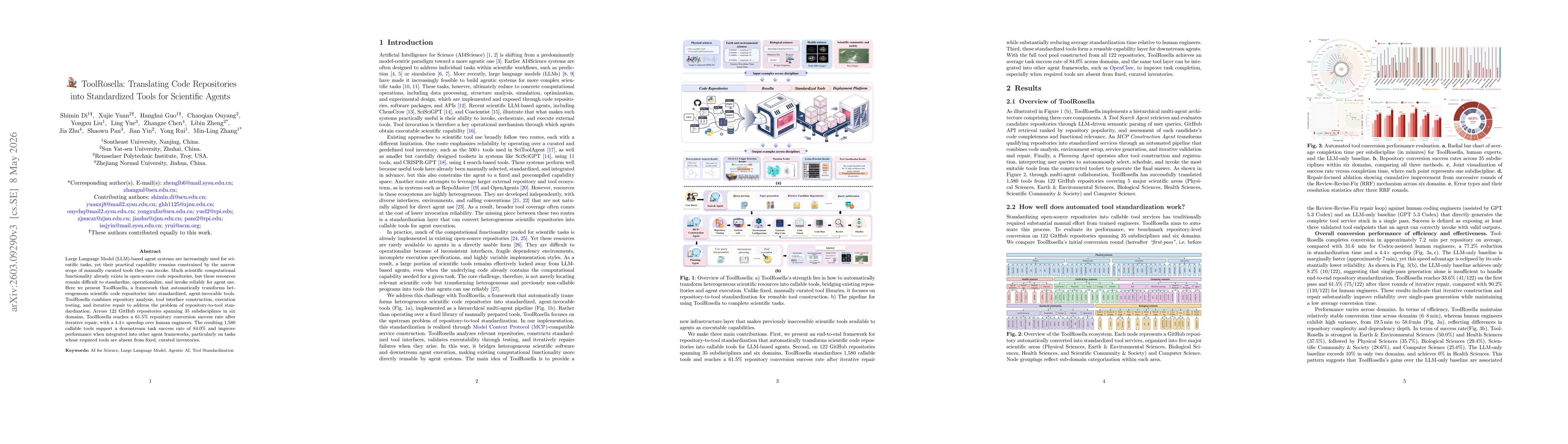 Thumbnail for ToolRosetta: Bridging Open-Source Repositories and Large Language Model Agents through Automated Tool Standardization