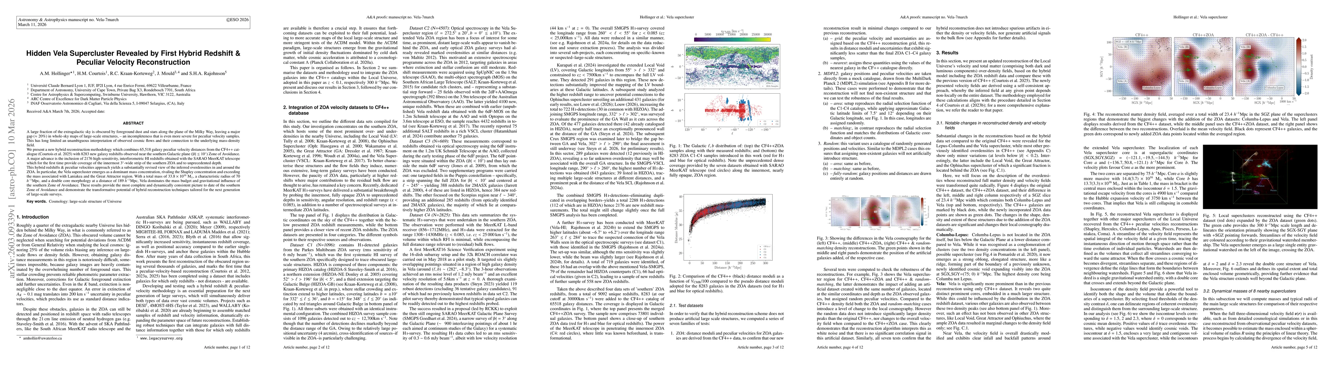 Thumbnail for Hidden Vela Supercluster Revealed by First Hybrid Redshift & Peculiar Velocity Reconstruction
