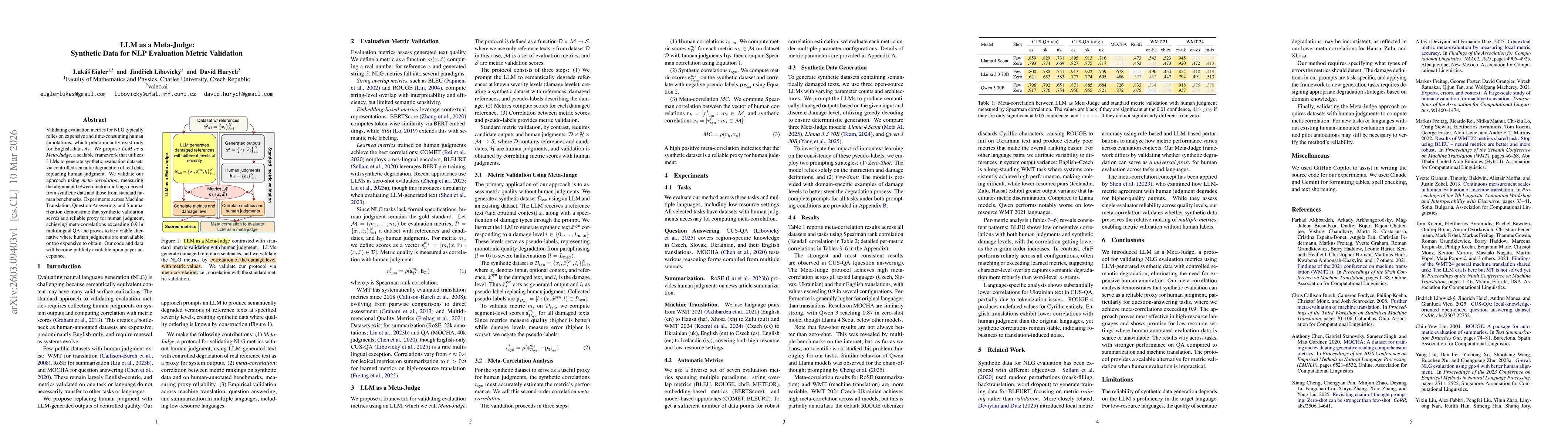 Thumbnail for LLM as a Meta-Judge: Synthetic Data for NLP Evaluation Metric Validation
