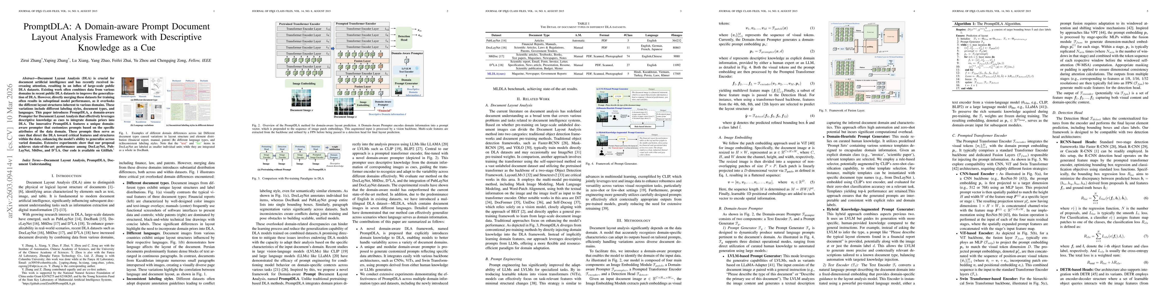 Thumbnail for PromptDLA: A Domain-aware Prompt Document Layout Analysis Framework with Descriptive Knowledge as a Cue