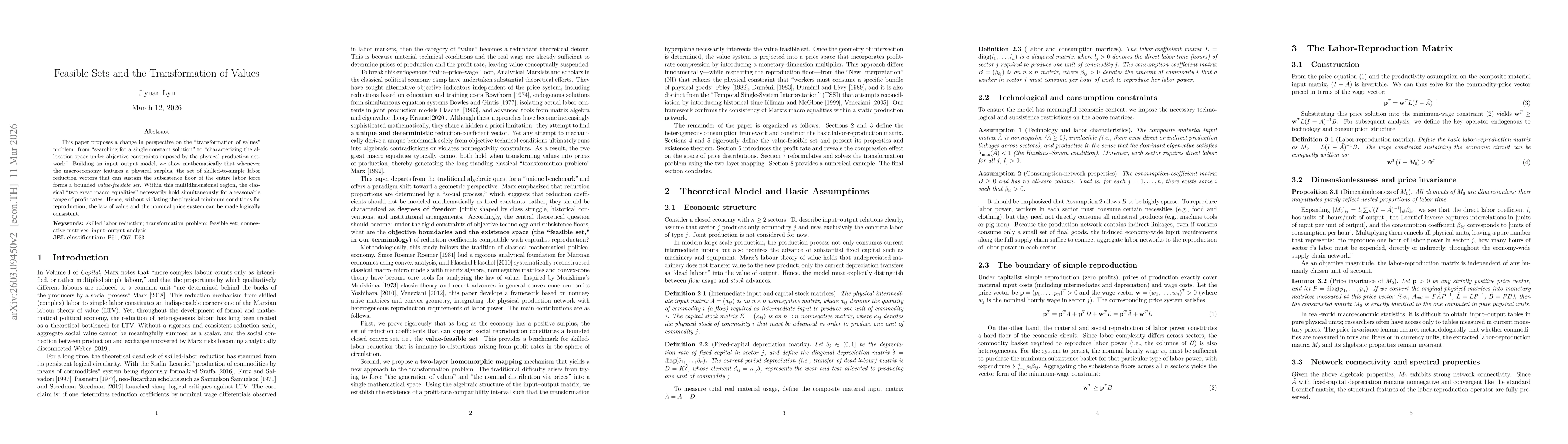 Thumbnail for Feasible Sets and the Transformation of Values