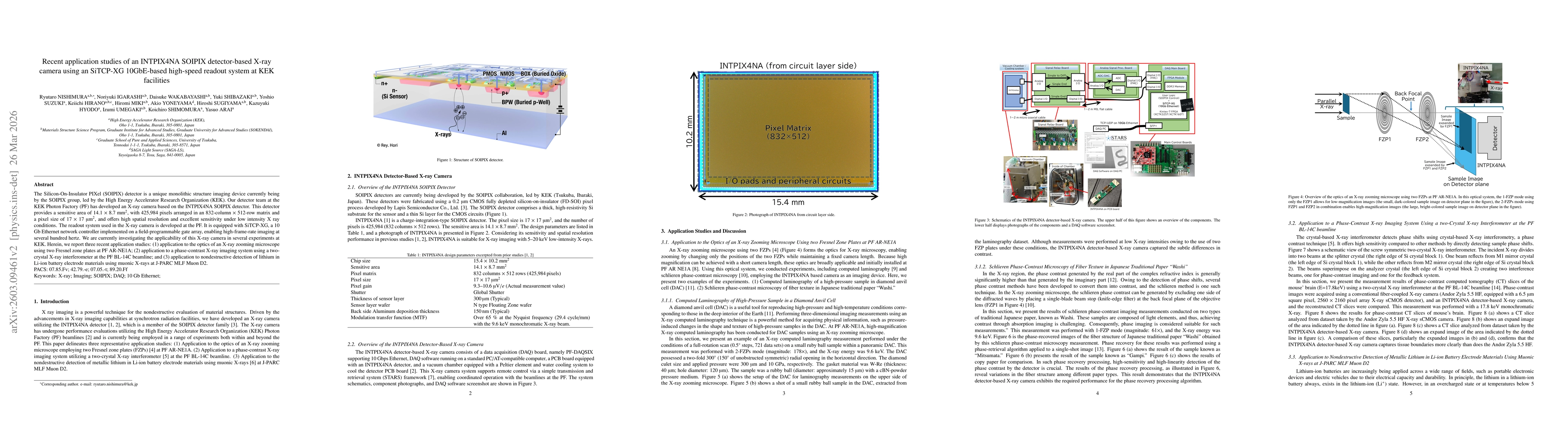 Thumbnail for Recent application studies of an INTPIX4NA SOIPIX detector-based X-ray camera using an SiTCP-XG 10GbE-based high-speed readout system at KEK facilities