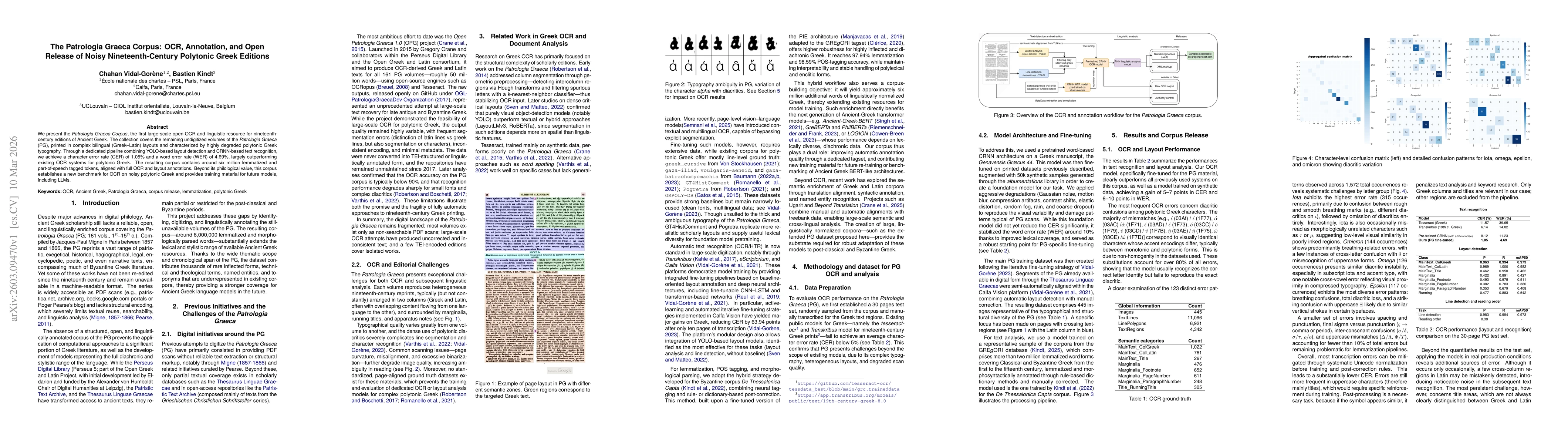 Thumbnail for The Patrologia Graeca Corpus: OCR, Annotation, and Open Release of Noisy Nineteenth-Century Polytonic Greek Editions