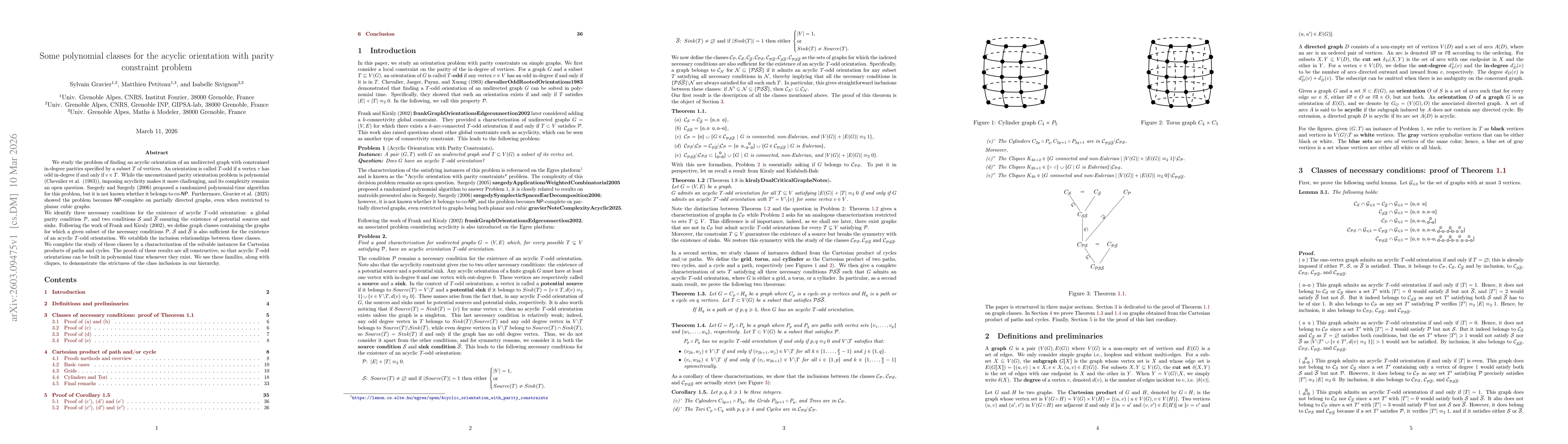 Thumbnail for Some polynomial classes for the acyclic orientation with parity constraint problem