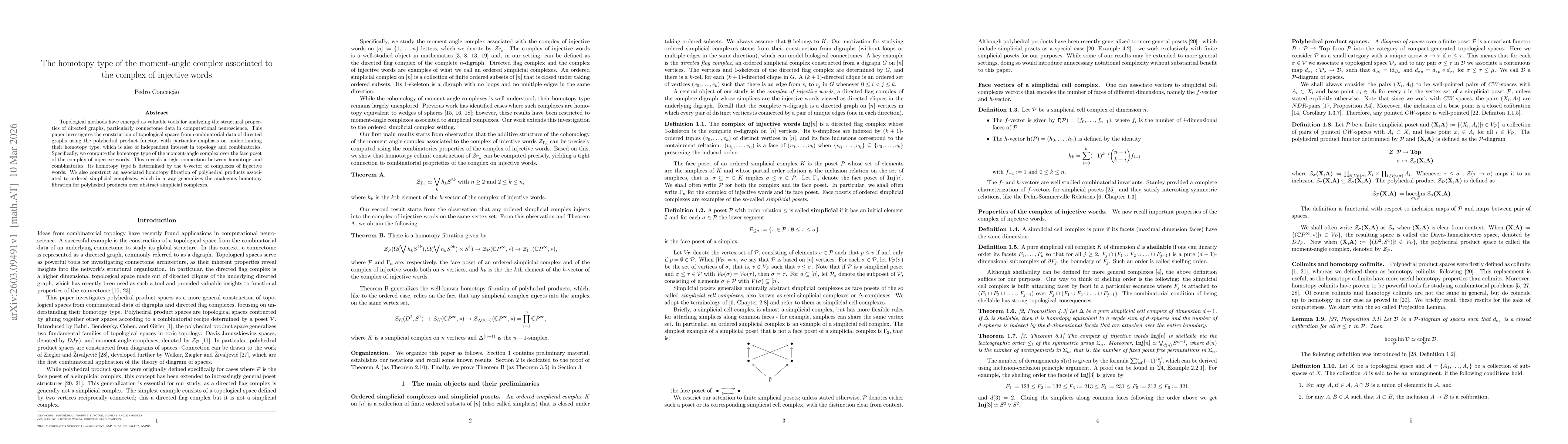Thumbnail for The homotopy type of the moment-angle complex associated to the complex of injective words