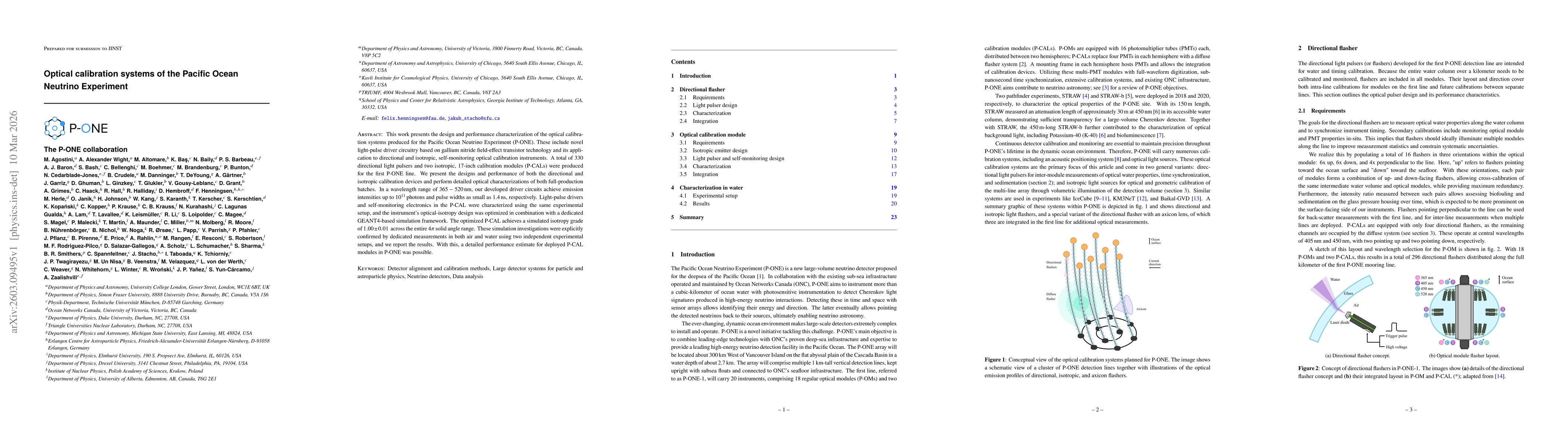 Thumbnail for Optical calibration systems of the Pacific Ocean Neutrino Experiment