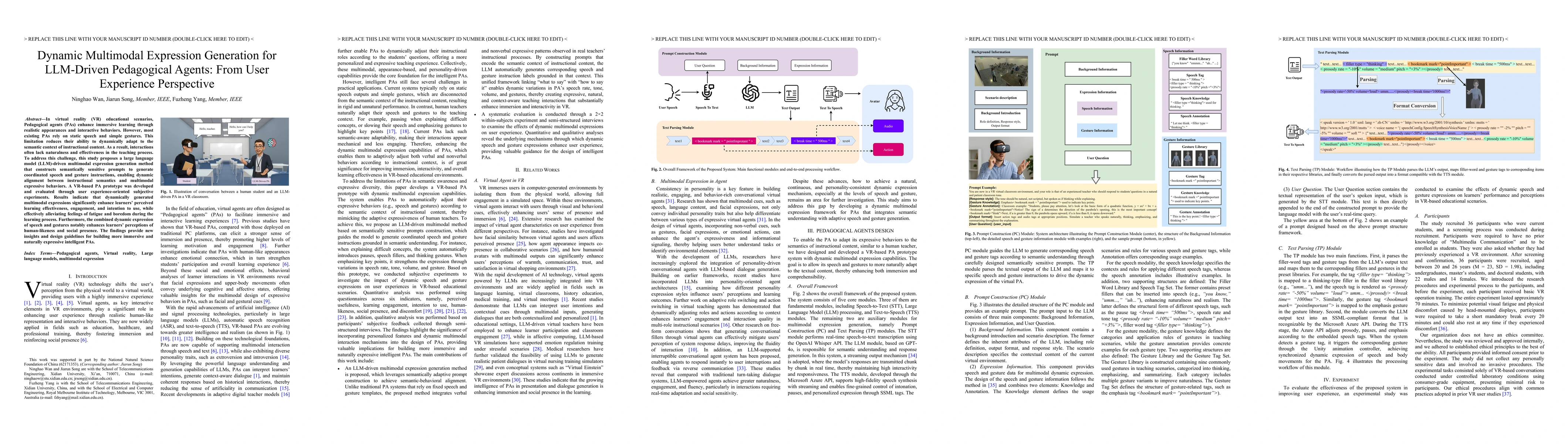 Thumbnail for Dynamic Multimodal Expression Generation for LLM-Driven Pedagogical Agents: From User Experience Perspective