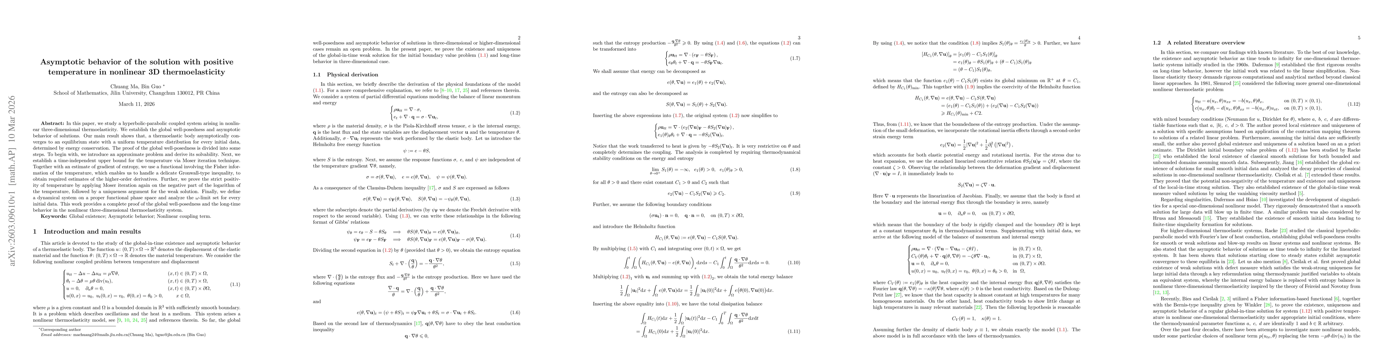 Thumbnail for Asymptotic behavior of the solution with positive temperature in nonlinear 3D thermoelasticity