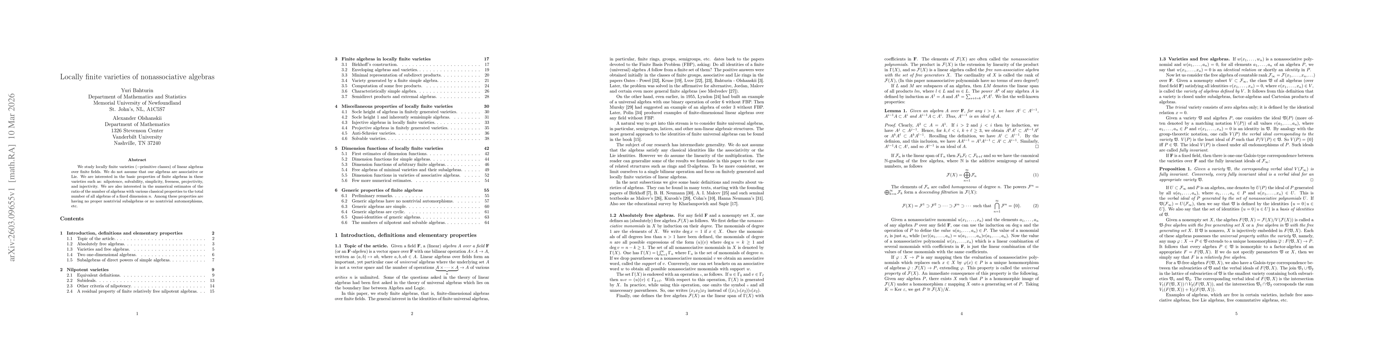 Thumbnail for Locally finite varieties of nonassociative algebras