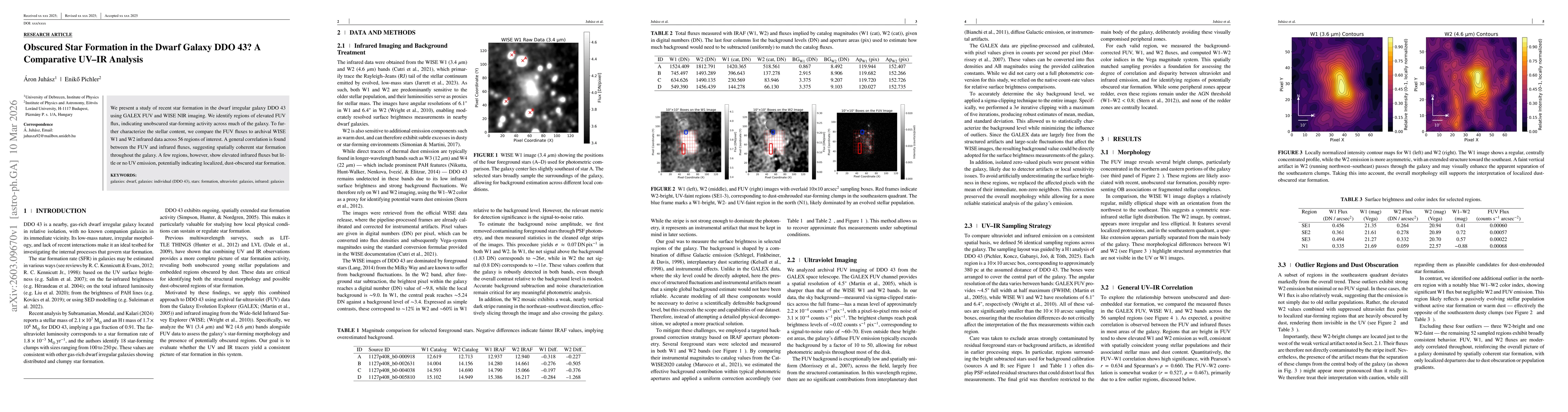 Thumbnail for Obscured Star Formation in the Dwarf Galaxy DDO 43? A Comparative UV-IR Analysis