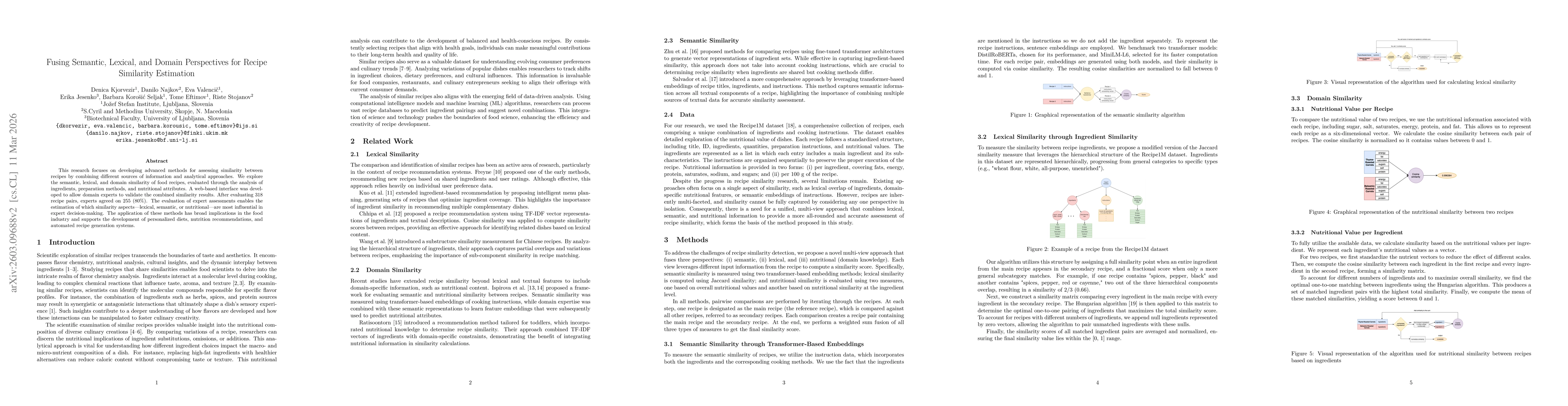 Thumbnail for Fusing Semantic, Lexical, and Domain Perspectives for Recipe Similarity Estimation