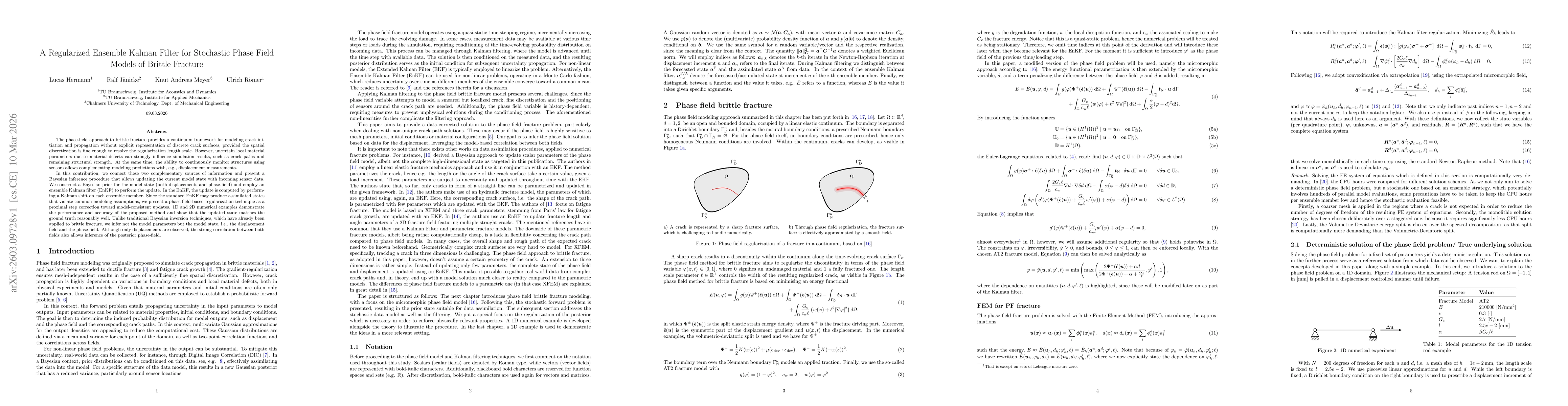Thumbnail for A Regularized Ensemble Kalman Filter for Stochastic Phase Field Models of Brittle Fracture
