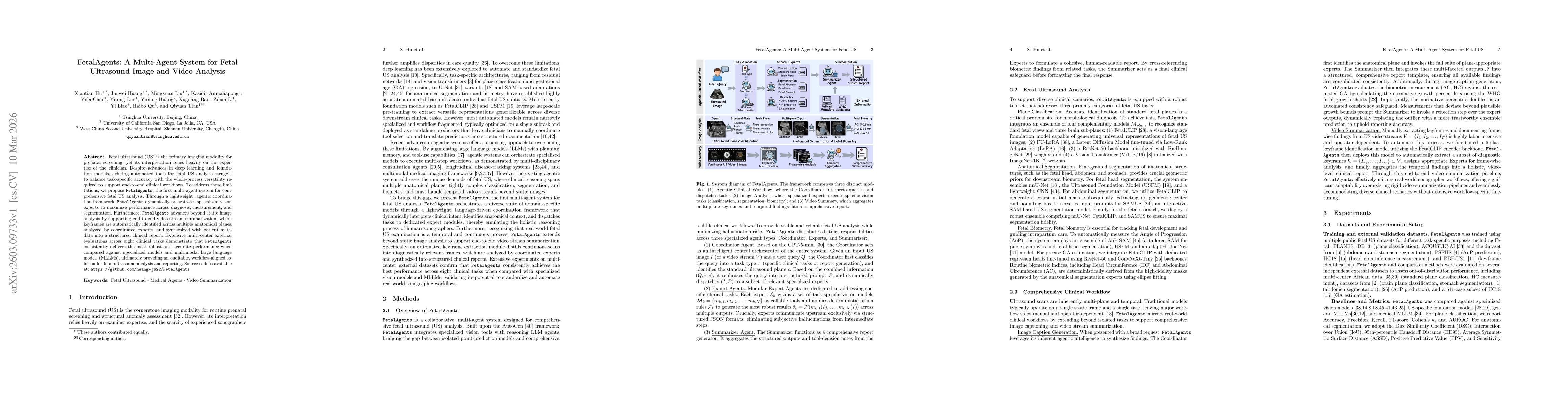 Thumbnail for FetalAgents: A Multi-Agent System for Fetal Ultrasound Image and Video Analysis