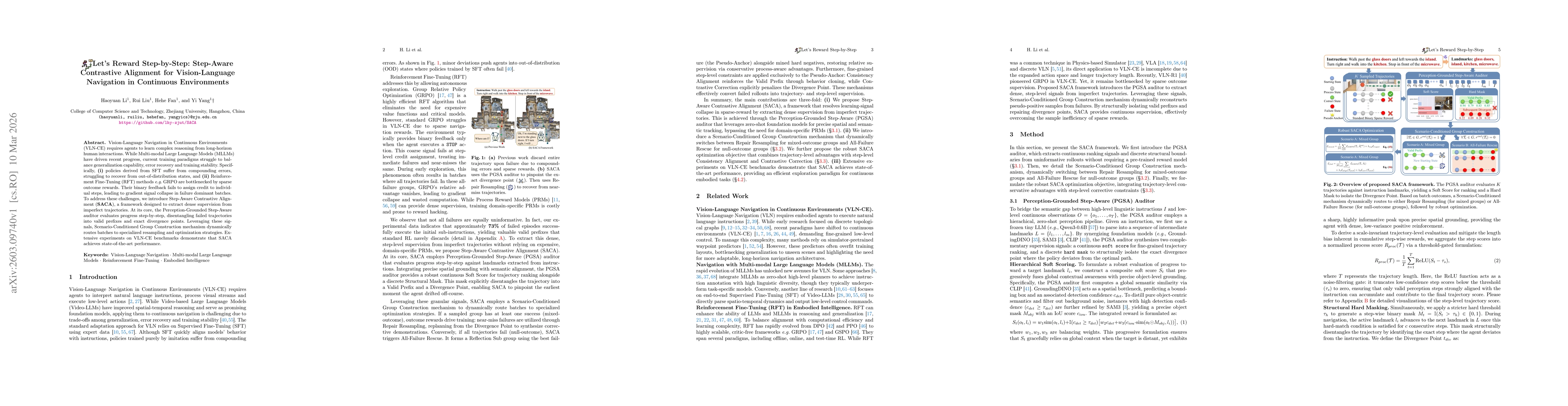 Thumbnail for Let's Reward Step-by-Step: Step-Aware Contrastive Alignment for Vision-Language Navigation in Continuous Environments