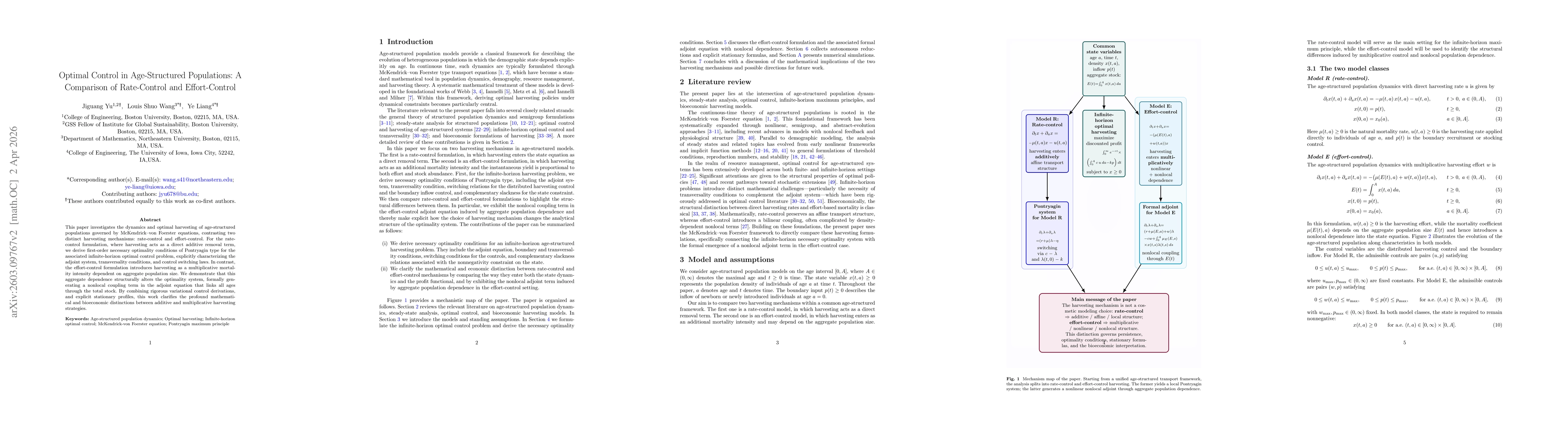 Thumbnail for Optimal Control in Age-Structured Populations: A Comparison of Rate-Control and Effort-Control