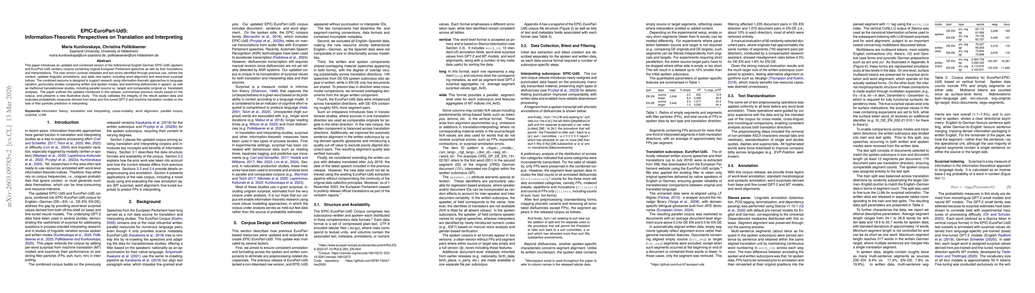 Thumbnail for EPIC-EuroParl-UdS: Information-Theoretic Perspectives on Translation and Interpreting
