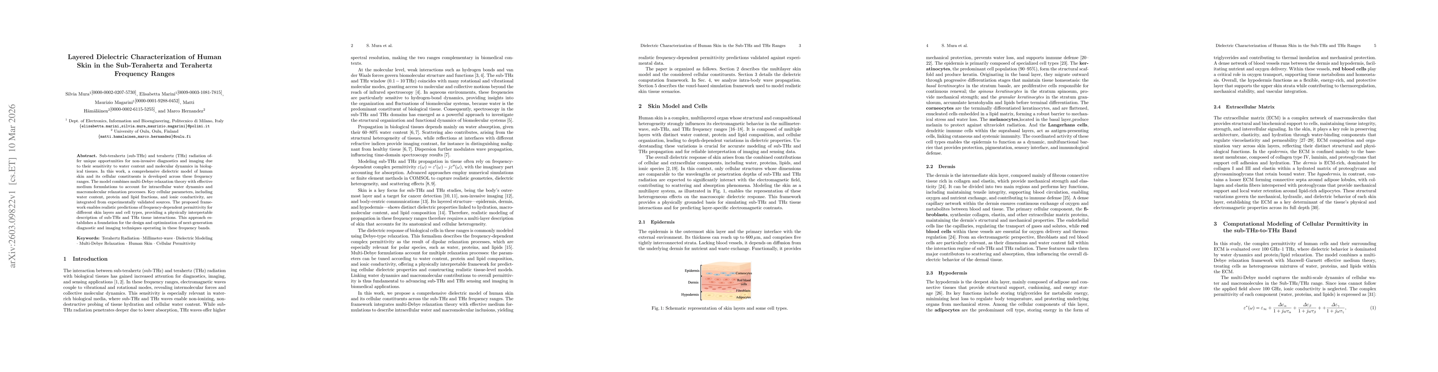 Thumbnail for Layered Dielectric Characterization of Human Skin in the Sub-Terahertz and Terahertz Frequency Ranges