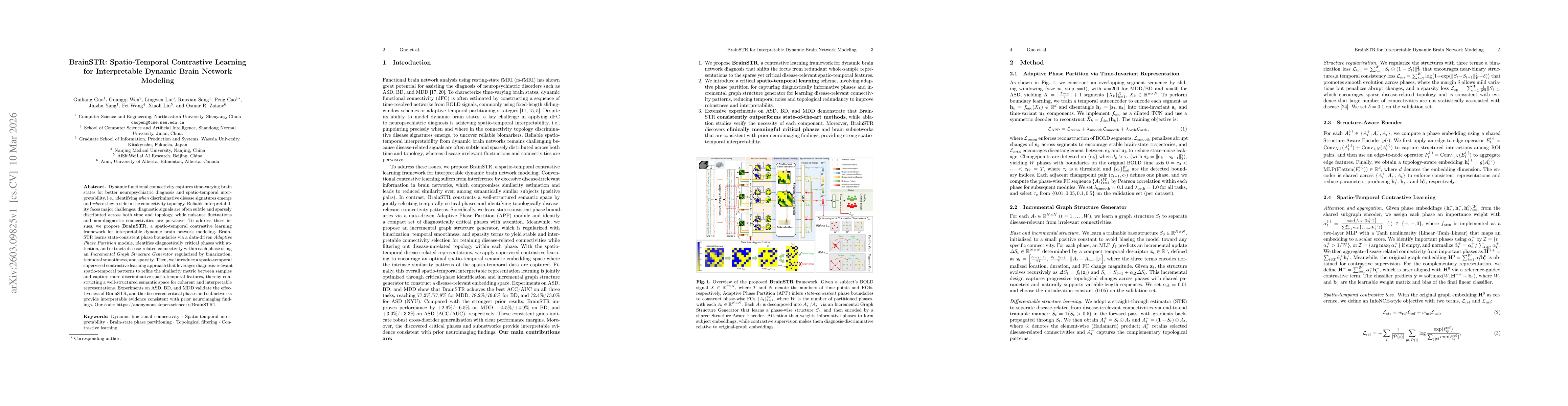 Thumbnail for BrainSTR: Spatio-Temporal Contrastive Learning for Interpretable Dynamic Brain Network Modeling