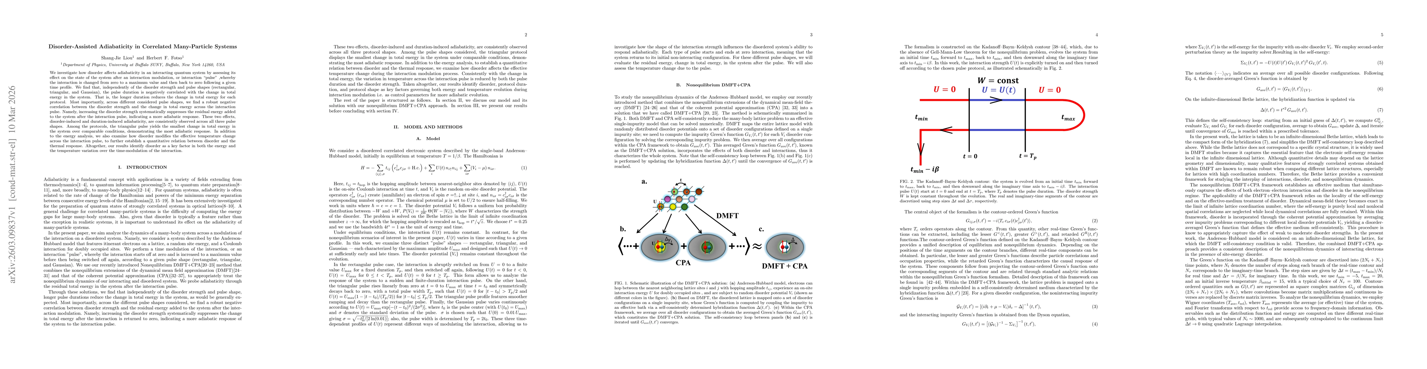 Thumbnail for Disorder-Assisted Adiabaticity in Correlated Many-Particle Systems