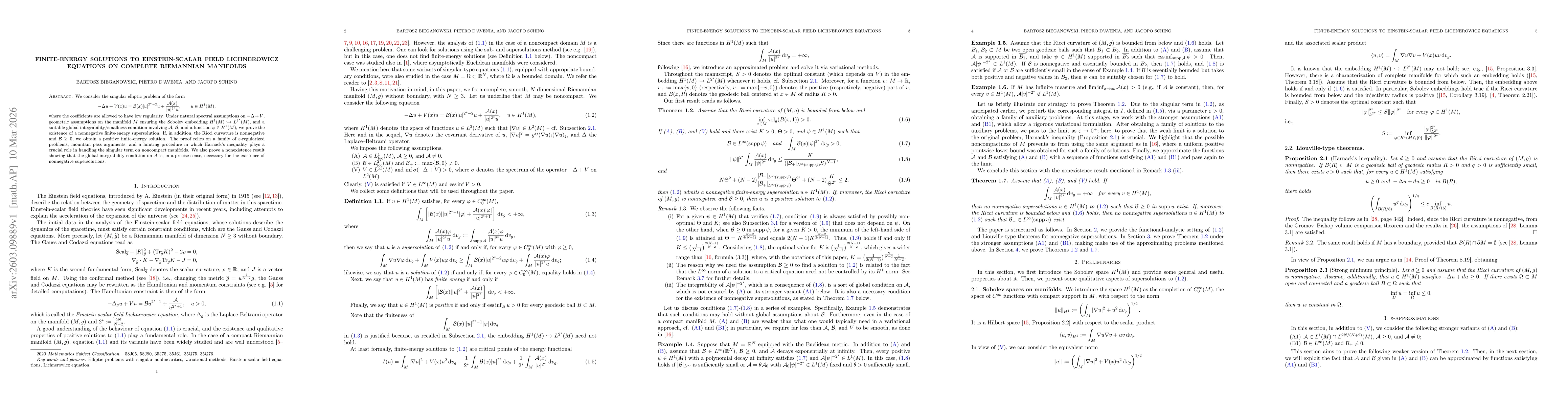 Thumbnail for Finite-energy solutions to Einstein-scalar field Lichnerowicz equations on complete Riemannian manifolds
