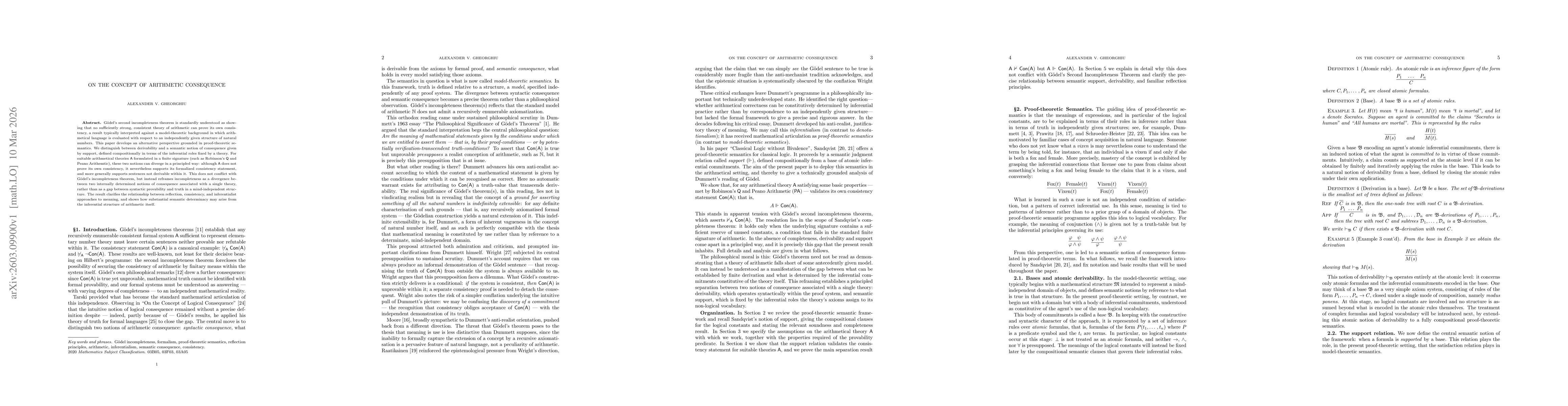 Thumbnail for On the Concept of Arithmetic Conseqeunce
