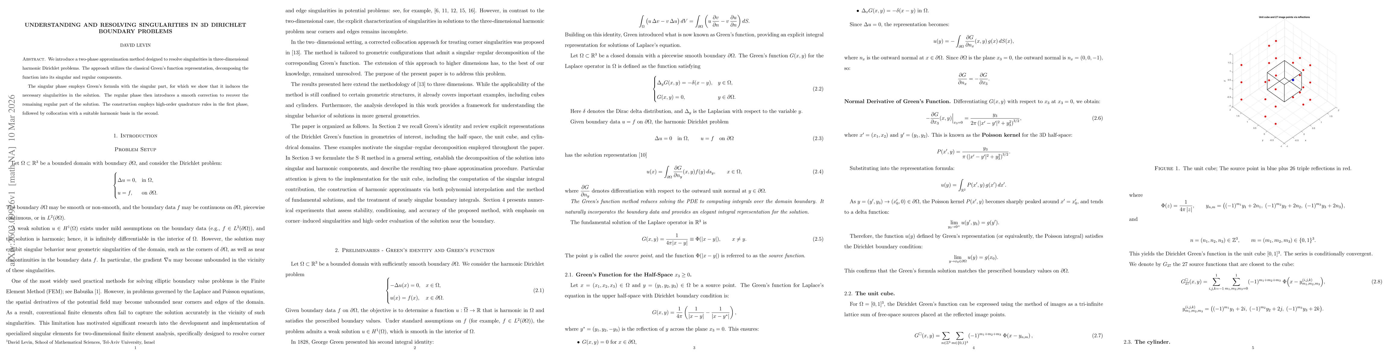 Thumbnail for Understanding and Resolving Singularities in 3D Dirichlet Boundary Problems