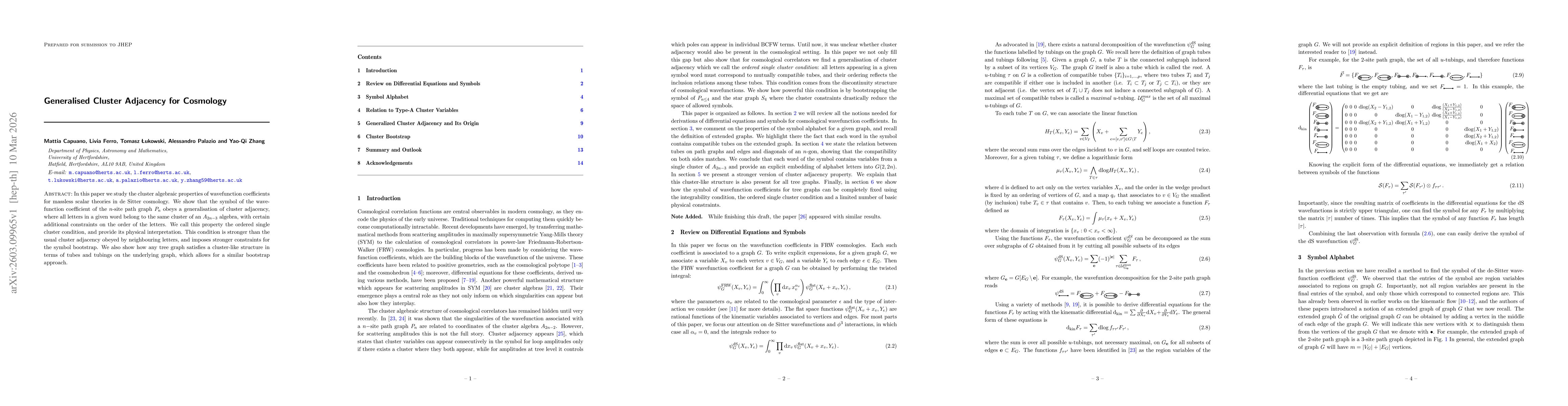 Thumbnail for Generalised Cluster Adjacency for Cosmology