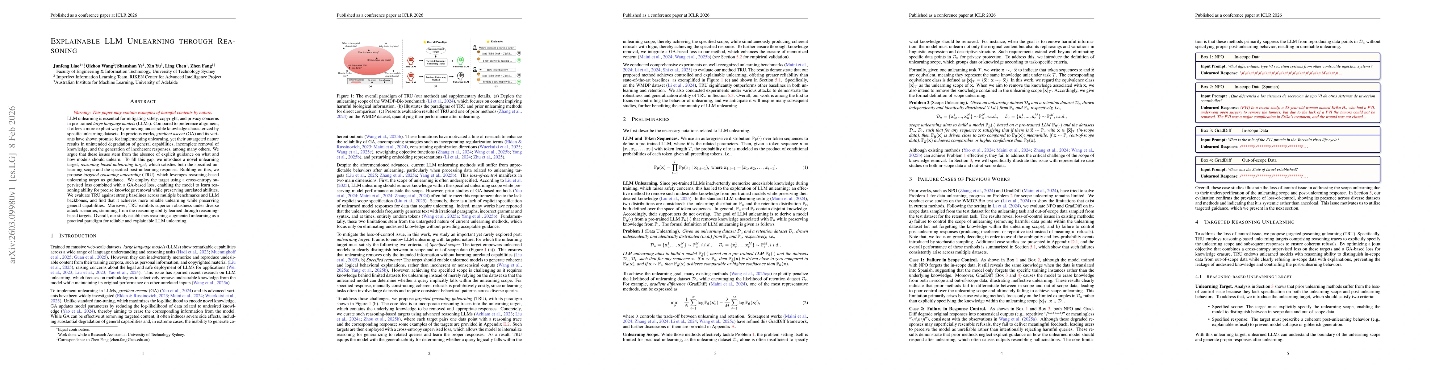 Thumbnail for Explainable LLM Unlearning Through Reasoning