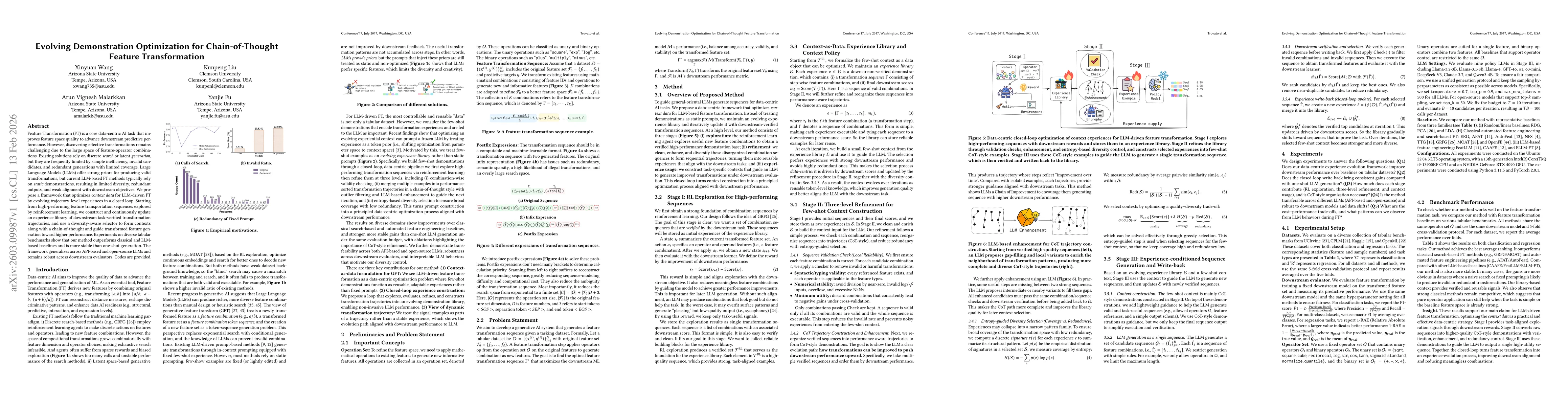 Thumbnail for Evolving Demonstration Optimization for Chain-of-Thought Feature Transformation