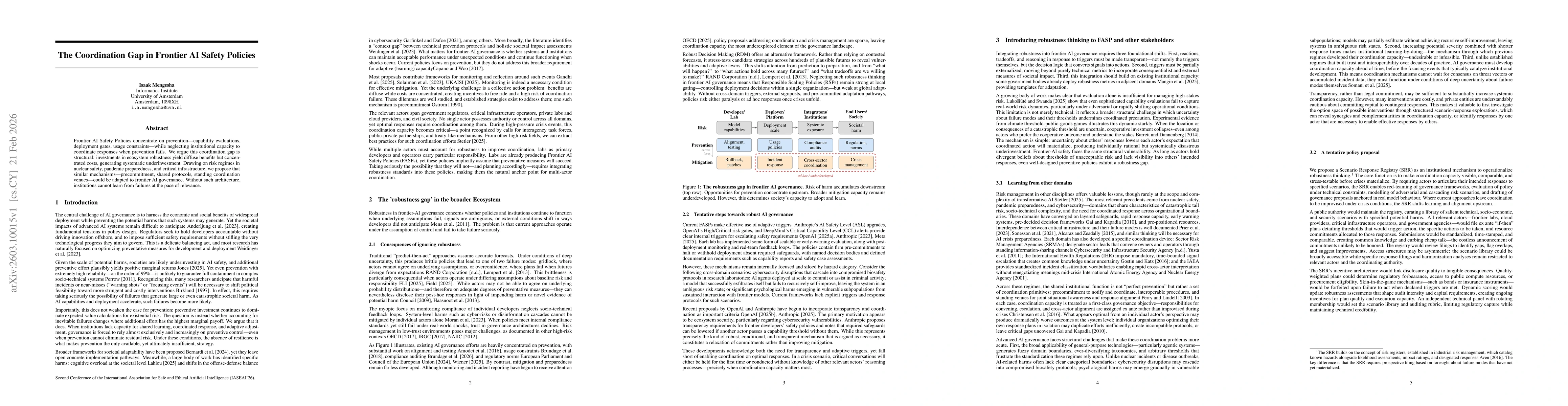 Thumbnail for The coordination gap in frontier AI safety policies