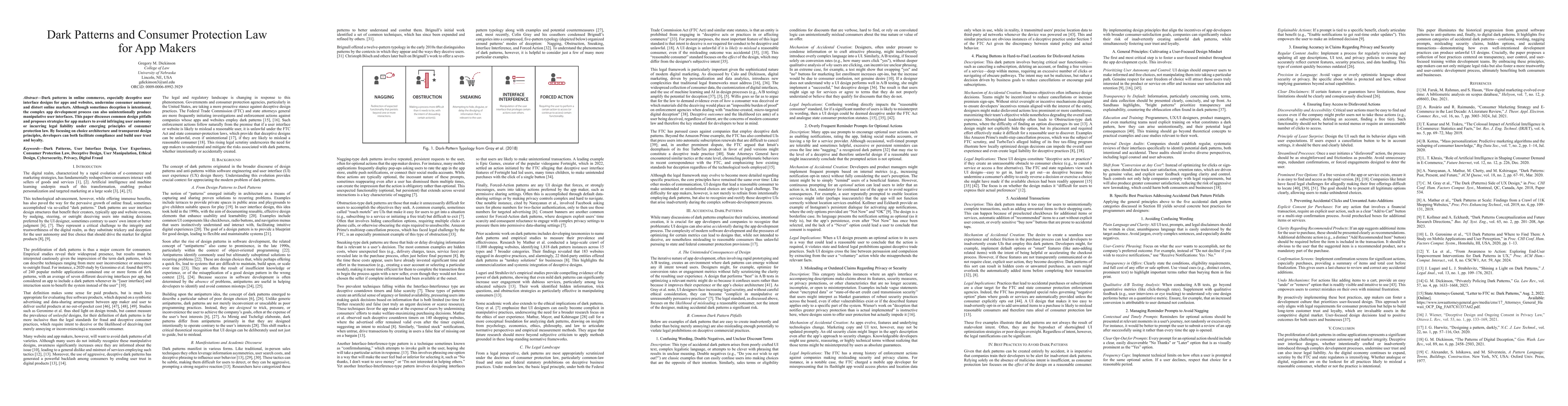 Thumbnail for Dark Patterns and Consumer Protection Law for App Makers