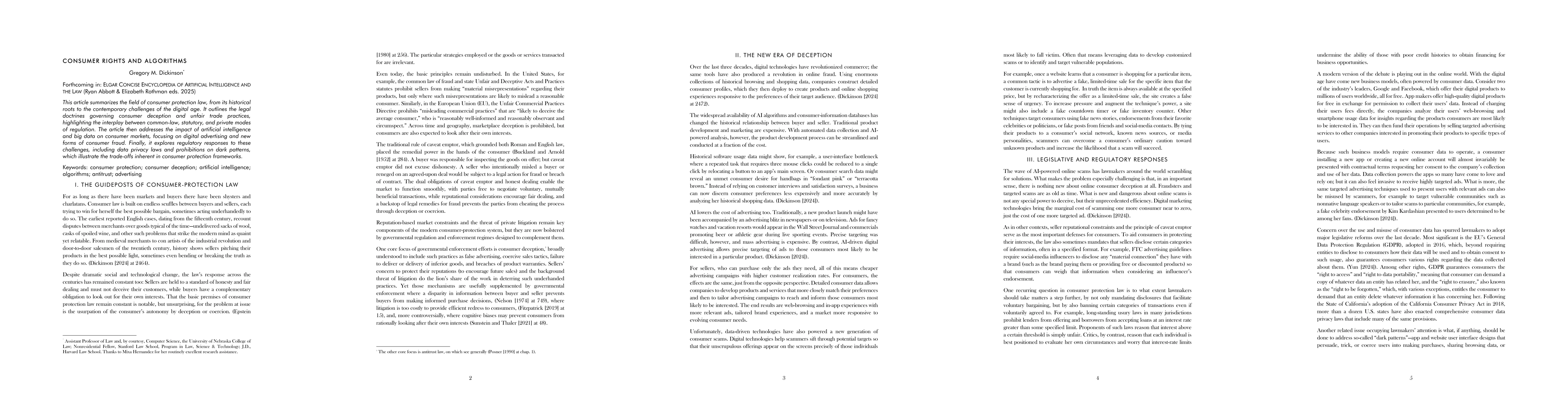 Thumbnail for Consumer Rights and Algorithms